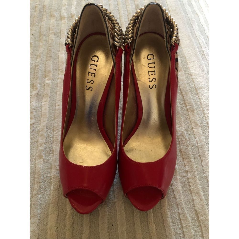 Guess Platform High Heels Red 5M